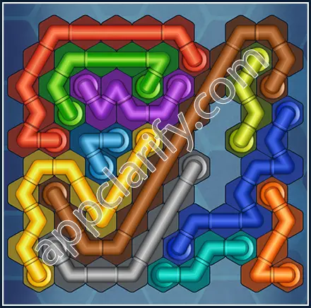 Pipe Lines: Hexa Size 10 Mania Level 150 Solution