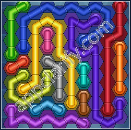 Pipe Lines: Hexa Size 10 Mania Level 17 Solution