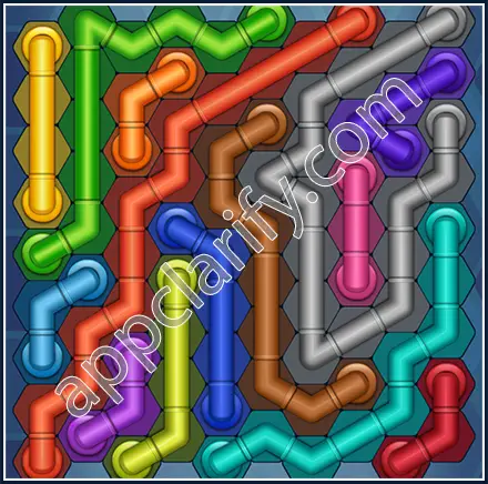 Pipe Lines: Hexa Size 10 Mania Level 19 Solution