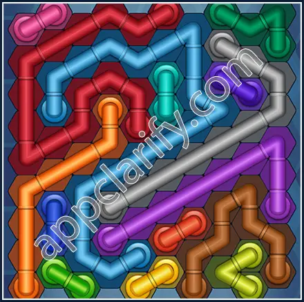 Pipe Lines: Hexa Size 10 Mania Level 22 Solution