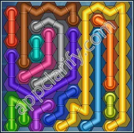 Pipe Lines: Hexa Size 10 Mania Level 23 Solution