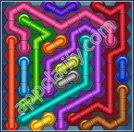 Pipe Lines: Hexa Size 10 Mania Level 25 Solution