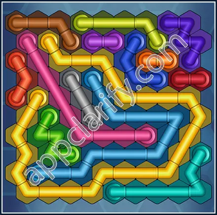 Pipe Lines: Hexa Size 10 Mania Level 26 Solution