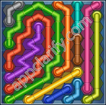 Pipe Lines: Hexa Size 10 Mania Level 27 Solution