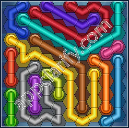 Pipe Lines: Hexa Size 10 Mania Level 3 Solution