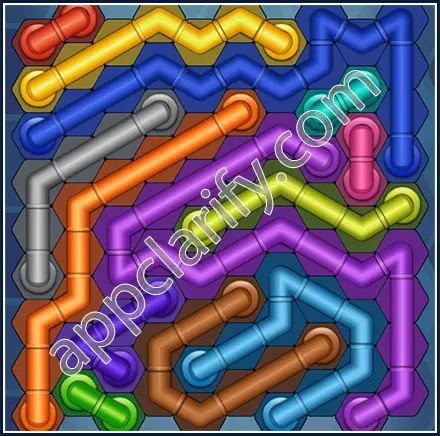 Pipe Lines: Hexa Size 10 Mania Level 33 Solution