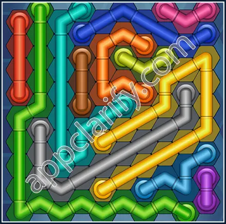 Pipe Lines: Hexa Size 10 Mania Level 34 Solution