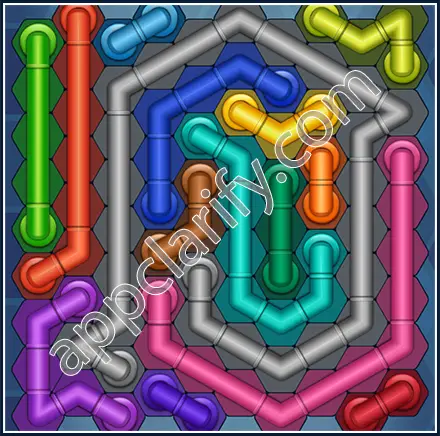 Pipe Lines: Hexa Size 10 Mania Level 35 Solution