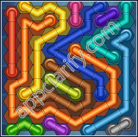 Pipe Lines: Hexa Size 10 Mania Level 37 Solution