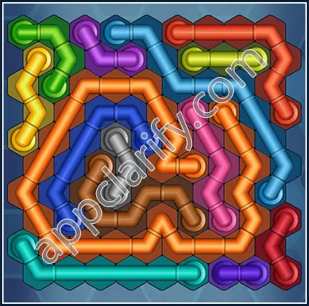 Pipe Lines: Hexa Size 10 Mania Level 38 Solution