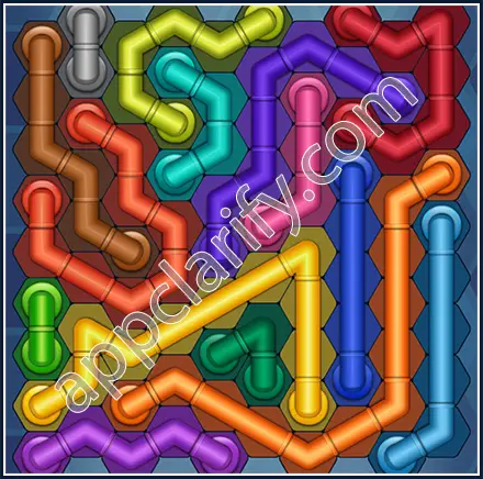 Pipe Lines: Hexa Size 10 Mania Level 43 Solution