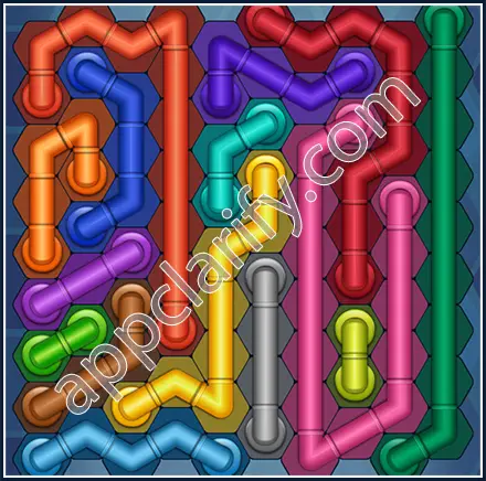 Pipe Lines: Hexa Size 10 Mania Level 48 Solution