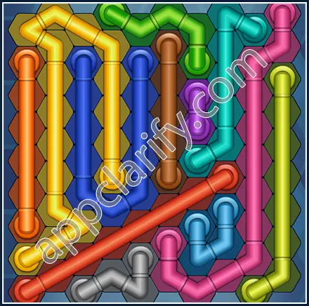 Pipe Lines: Hexa Size 10 Mania Level 51 Solution