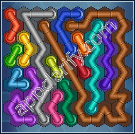 Pipe Lines: Hexa Size 10 Mania Level 55 Solution