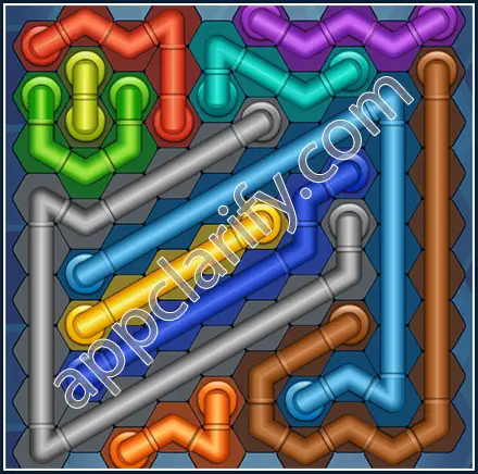 Pipe Lines: Hexa Size 10 Mania Level 56 Solution