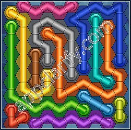 Pipe Lines: Hexa Size 10 Mania Level 58 Solution