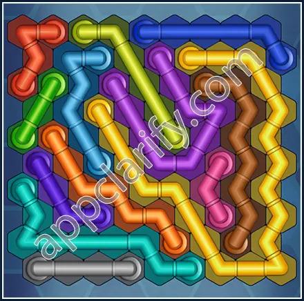 Pipe Lines: Hexa Size 10 Mania Level 63 Solution
