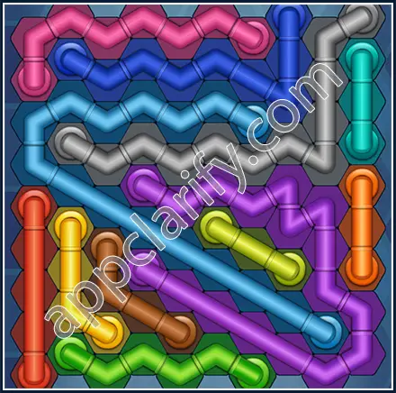 Pipe Lines: Hexa Size 10 Mania Level 67 Solution