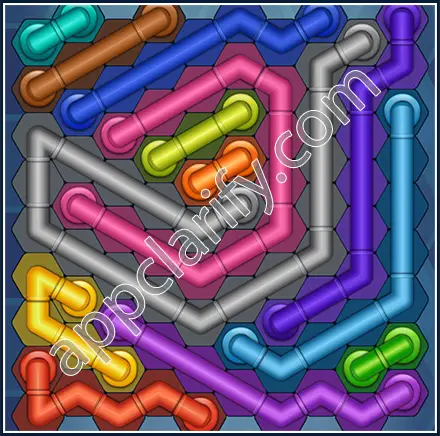 Pipe Lines: Hexa Size 10 Mania Level 7 Solution