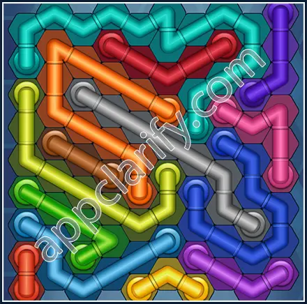 Pipe Lines: Hexa Size 10 Mania Level 71 Solution