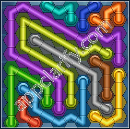 Pipe Lines: Hexa Size 10 Mania Level 72 Solution