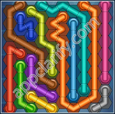 Pipe Lines: Hexa Size 10 Mania Level 77 Solution