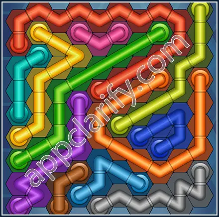Pipe Lines: Hexa Size 10 Mania Level 78 Solution