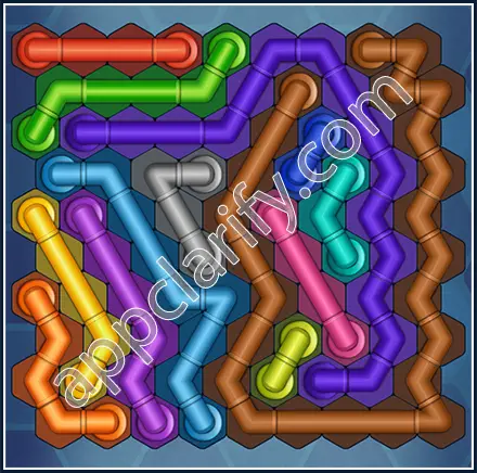 Pipe Lines: Hexa Size 10 Mania Level 79 Solution