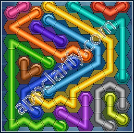Pipe Lines: Hexa Size 10 Mania Level 80 Solution