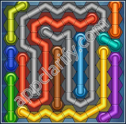 Pipe Lines: Hexa Size 10 Mania Level 81 Solution