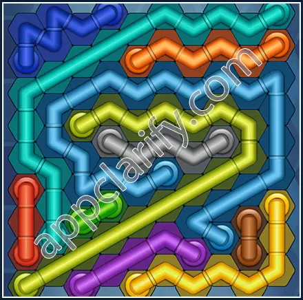 Pipe Lines: Hexa Size 10 Mania Level 83 Solution
