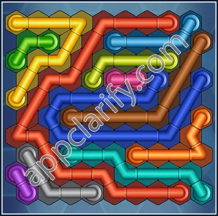 Pipe Lines: Hexa Size 10 Mania Level 84 Solution