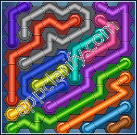 Pipe Lines: Hexa Size 10 Mania Level 86 Solution