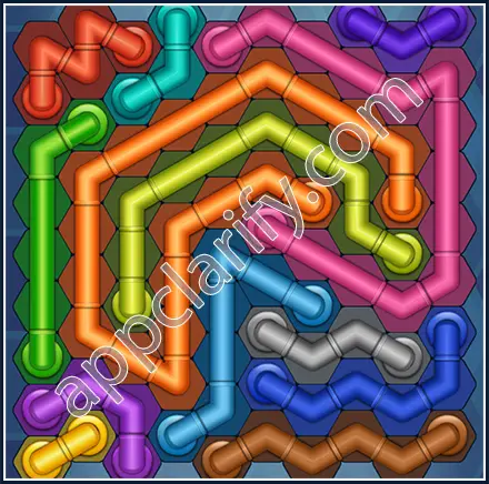 Pipe Lines: Hexa Size 10 Mania Level 87 Solution