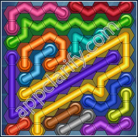 Pipe Lines: Hexa Size 10 Mania Level 88 Solution