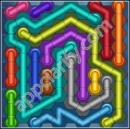 Pipe Lines: Hexa Size 10 Mania Level 92 Solution