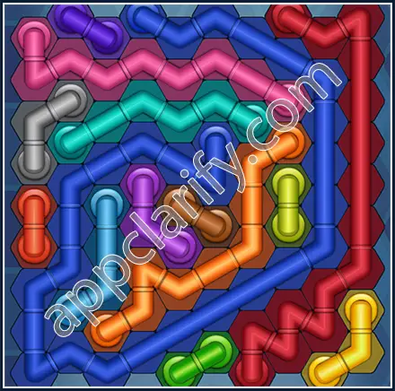 Pipe Lines: Hexa Size 10 Mania Level 95 Solution