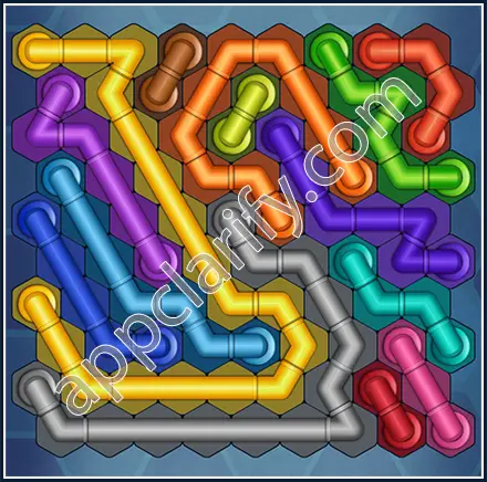 Pipe Lines: Hexa Size 10 Mania Level 96 Solution