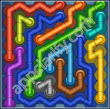 Pipe Lines: Hexa Size 10 Mania Level 98 Solution