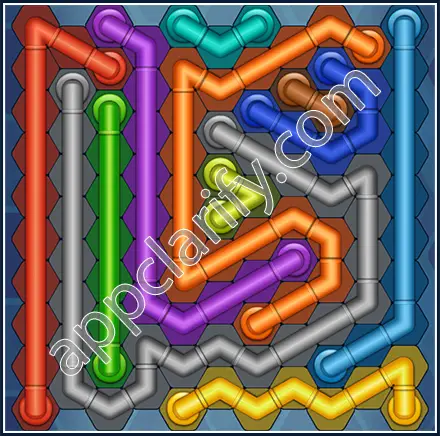 Pipe Lines: Hexa Size 11 Mania Level 1 Solution