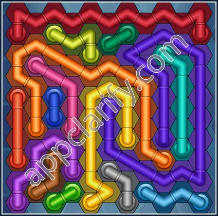Pipe Lines: Hexa Size 11 Mania Level 103 Solution