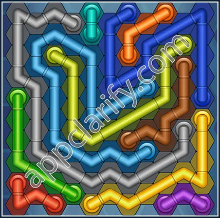Pipe Lines: Hexa Size 11 Mania Level 104 Solution