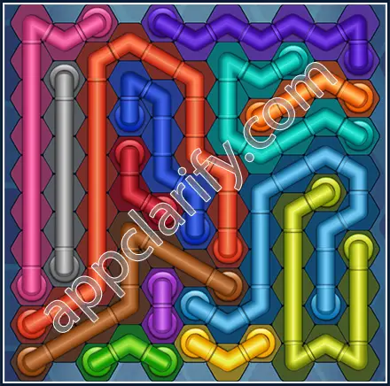 Pipe Lines: Hexa Size 11 Mania Level 106 Solution