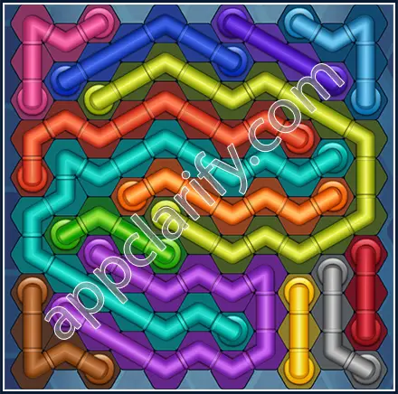 Pipe Lines: Hexa Size 11 Mania Level 107 Solution