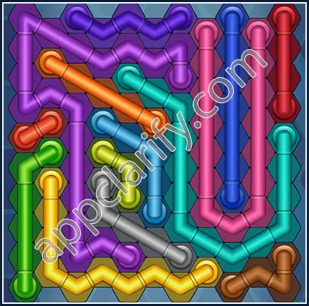 Pipe Lines: Hexa Size 11 Mania Level 108 Solution