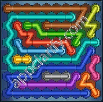 Pipe Lines: Hexa Size 11 Mania Level 114 Solution