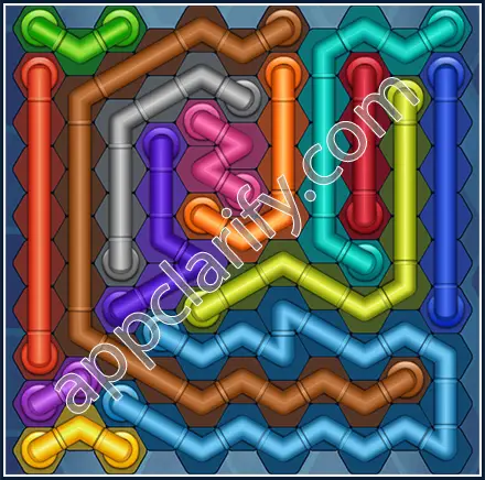 Pipe Lines: Hexa Size 11 Mania Level 12 Solution