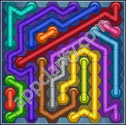 Pipe Lines: Hexa Size 11 Mania Level 127 Solution