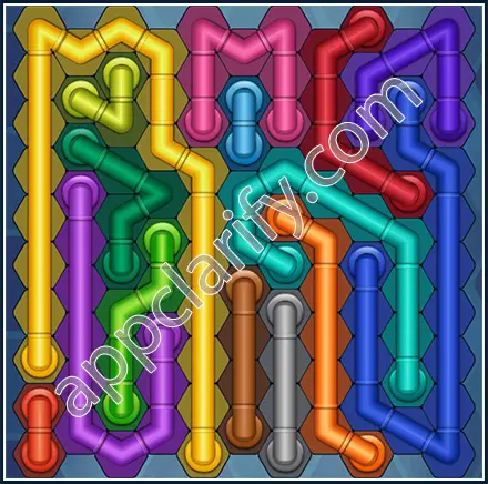 Pipe Lines: Hexa Size 11 Mania Level 131 Solution