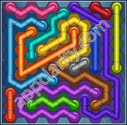 Pipe Lines: Hexa Size 11 Mania Level 132 Solution